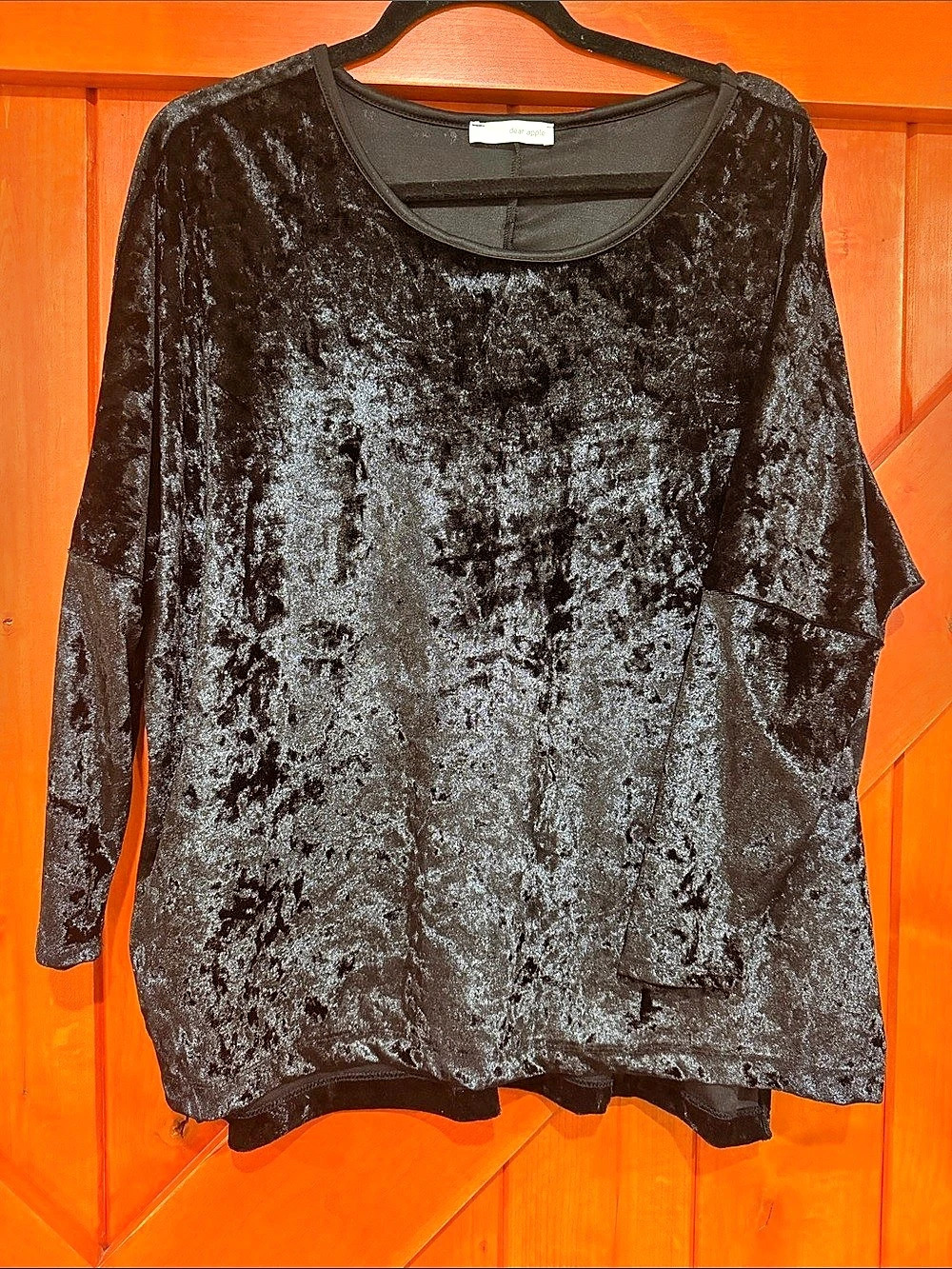Dear Apple Black Velvet Tunic